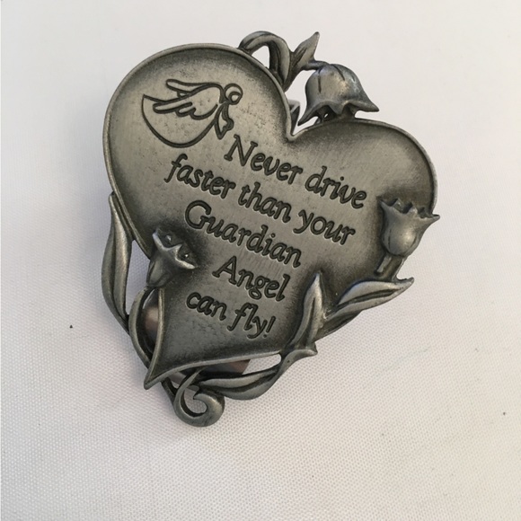 CAMCO heart clip never drive faster than your guardian Angel can fly - Picture 2 of 6